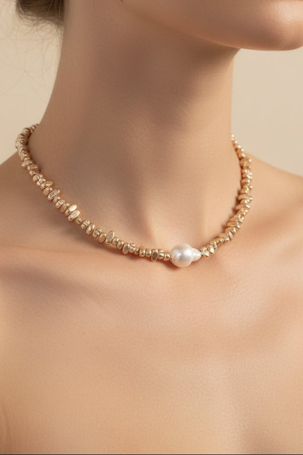 Champagne Pearl Necklace
