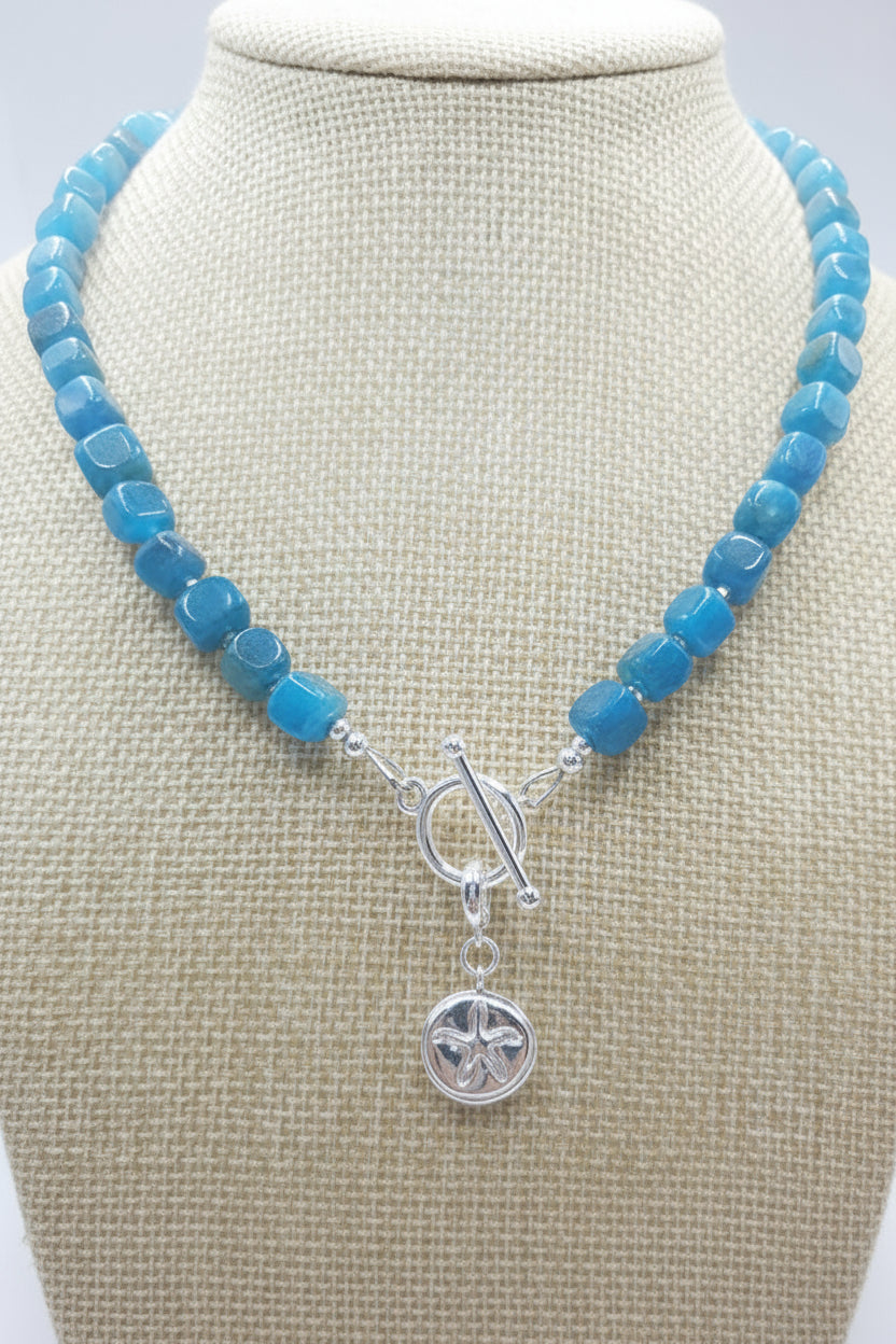 Blue Tide Apatite Necklace