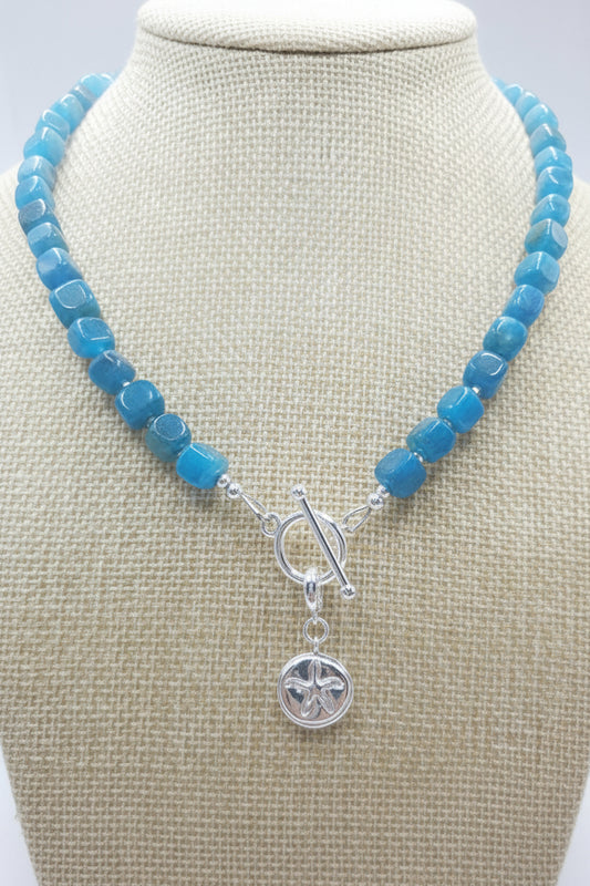Blue Tide Apatite Necklace